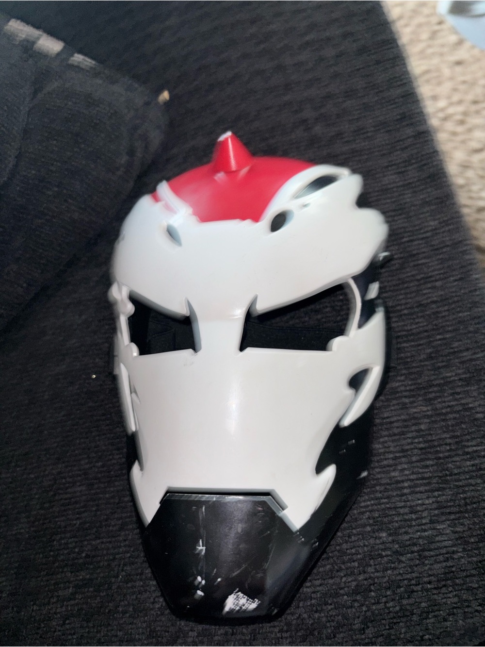 Kids Red, White & Black Superhero Mask Costume